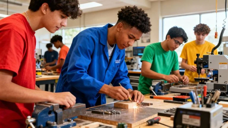 Students learning at East Valley Institute of Technology