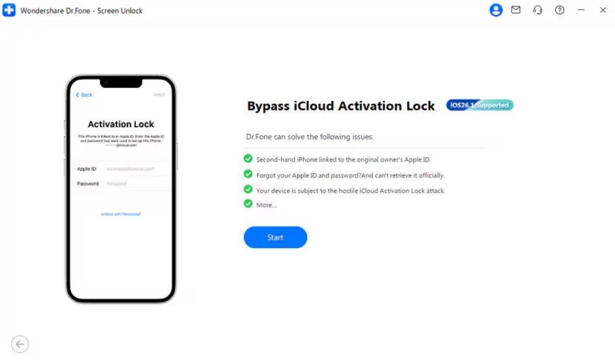 access drfone to bypass icloud activation