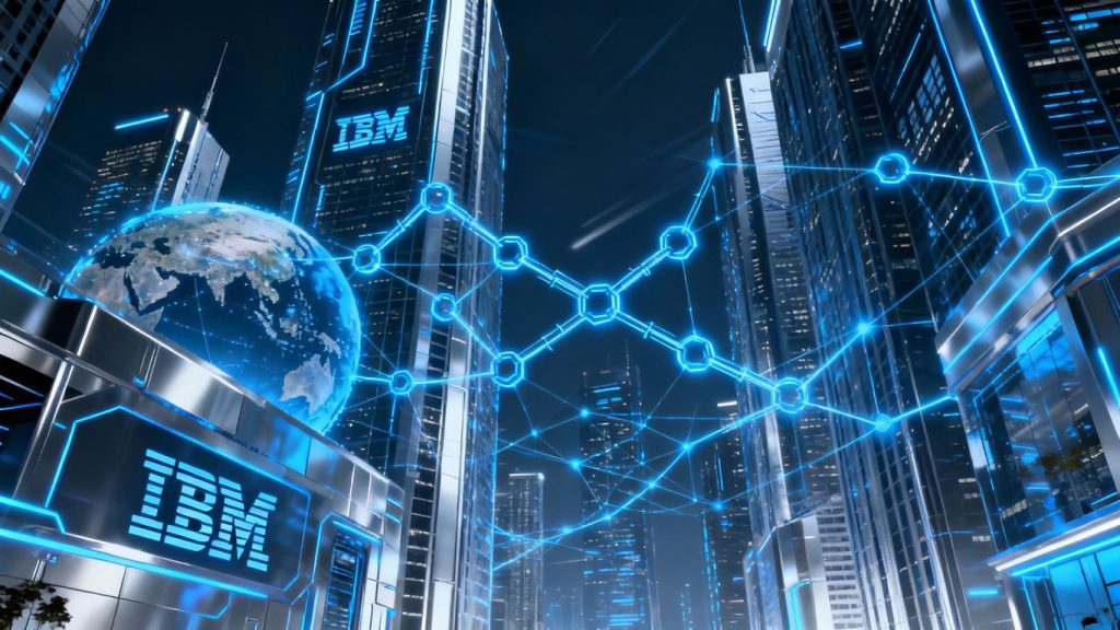 IBM blockchain technology future cityscape