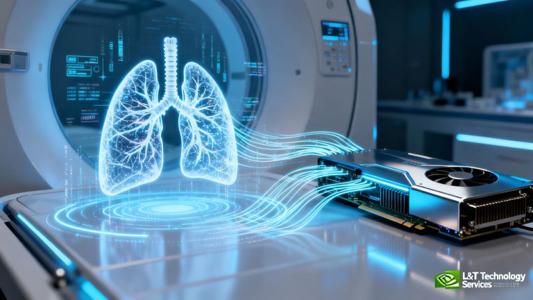 AI-powered digital twin of lungs with NVIDIA technology.
