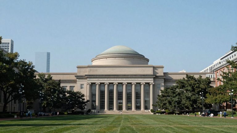MIT campus architecture and green spaces
