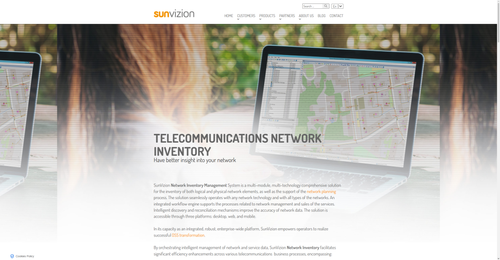 Telecommunications Network Inventory System - Sunvizion