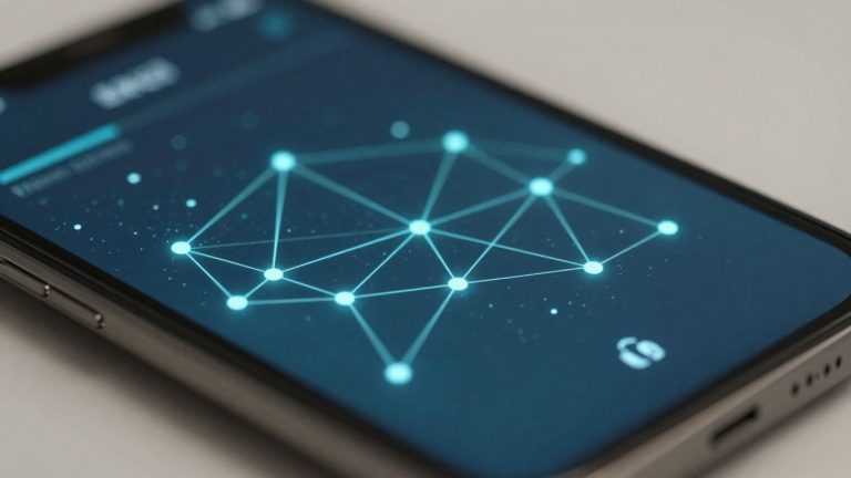 Digital blockchain wallet interface on a device screen.