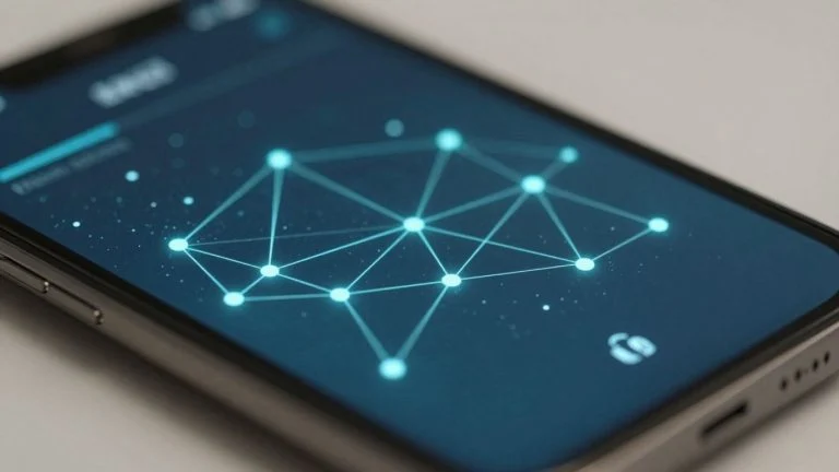 Digital blockchain wallet interface on a device screen.