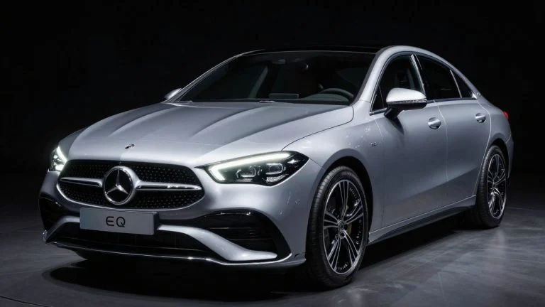 2026 Mercedes-Benz CLA electric car with EQ technology.