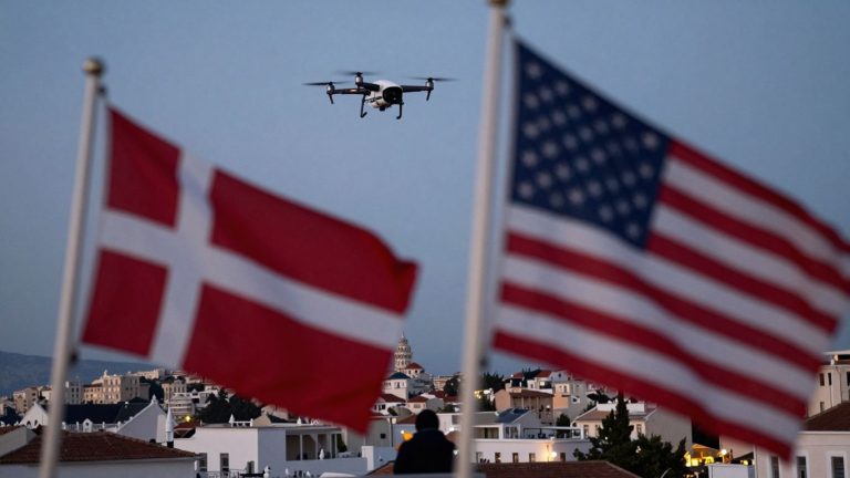 Danish boycott, Greek police drone apprehends suspect.