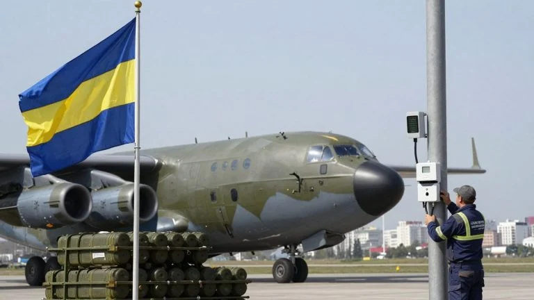 Ukraine arms export and smart meter installation.