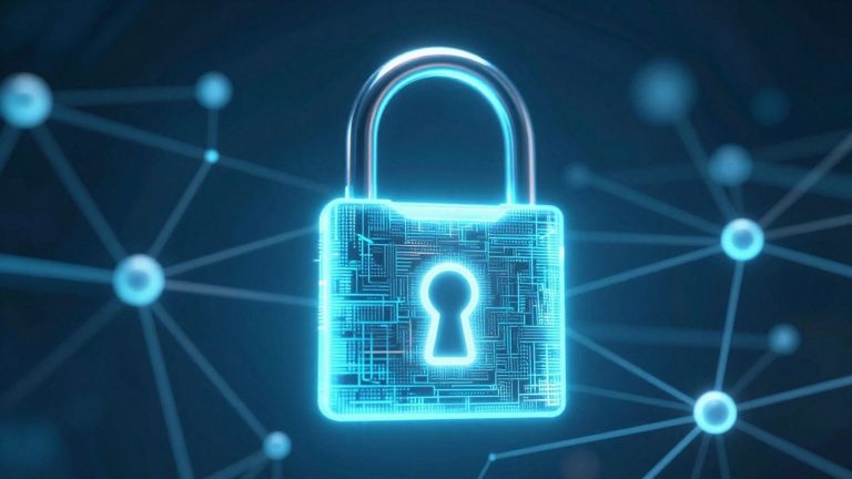 Digital padlock on a blockchain network