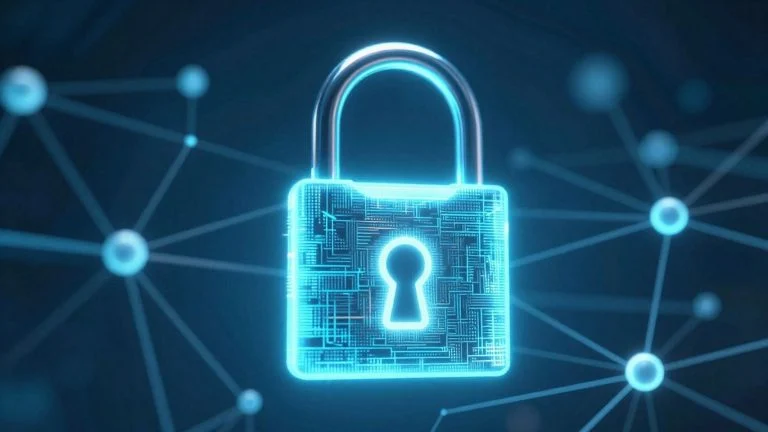 Digital padlock on a blockchain network