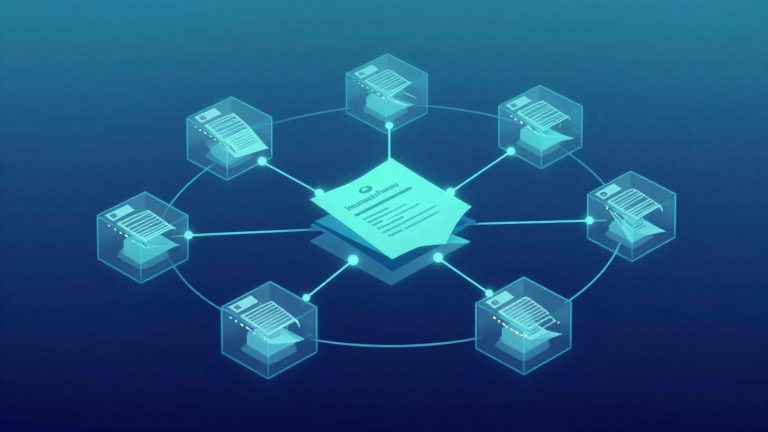 Blockchain network over insurance document