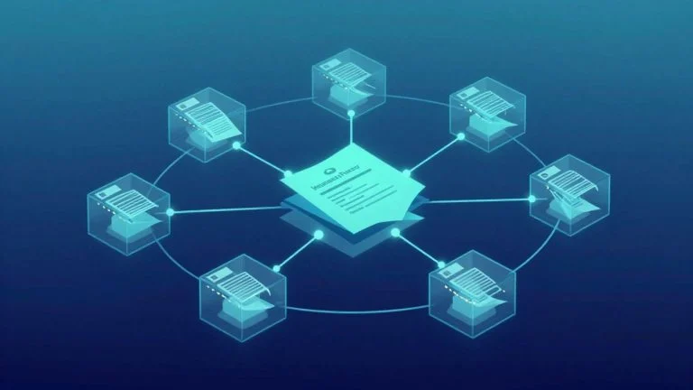Blockchain network over insurance document