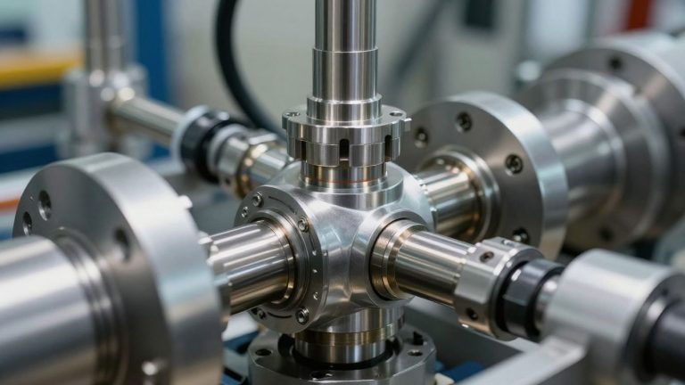 Industrial connection technology and advanced machinery.