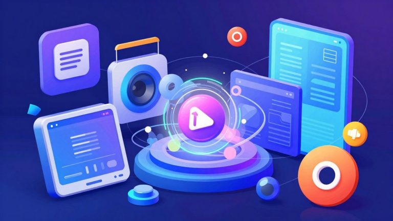 Futuristic technology and digital patterns