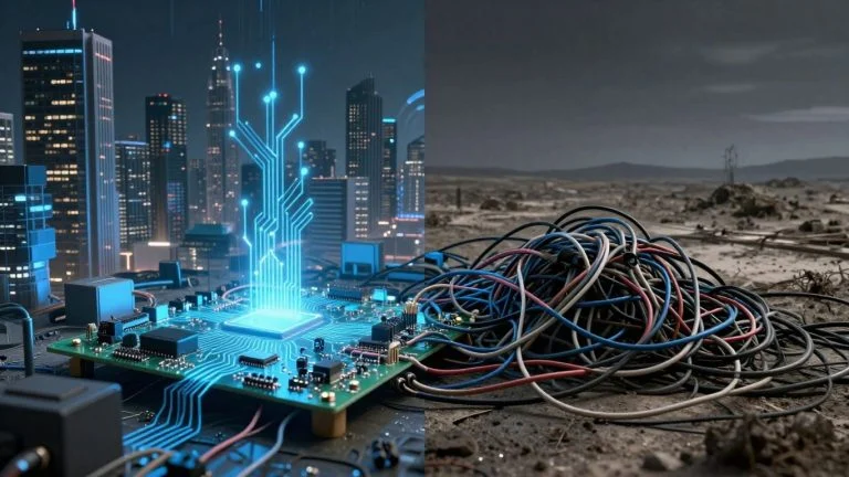 Technology's dual nature: progress and destruction.