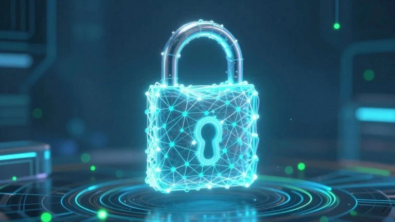 Digital identity secured by blockchain technology.