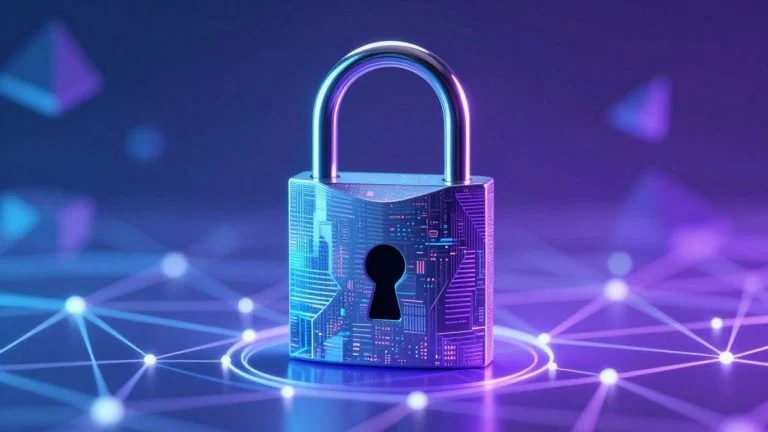 Blockchain digital identity security padlock network