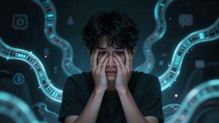 Young person threatened by digital scams