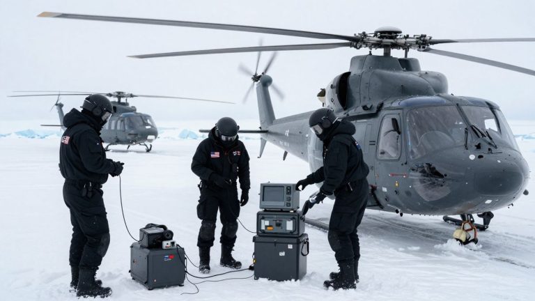Navy medics train with advanced technology in the Arctic.