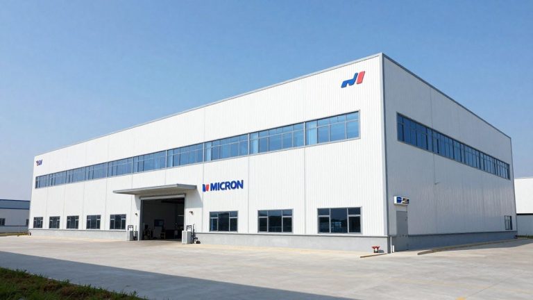 Micron's new $2.75 billion India facility for AI chips.