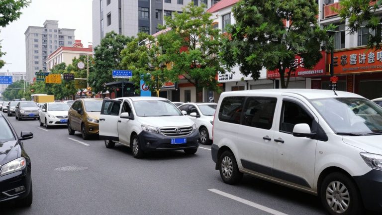 Robotaxis causing traffic jam in Wuhan